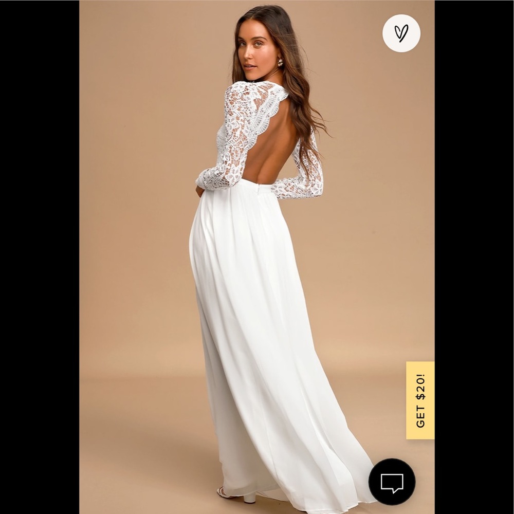 Lulu’s lace wedding dress. Size 8.